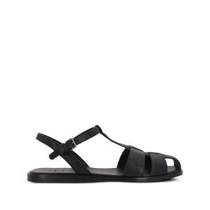 CHURCH S CHURCH'S Fisherman Leather Sandals Women BLACK